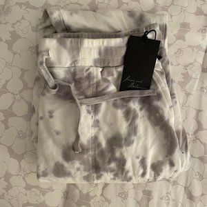 grey and white joggers